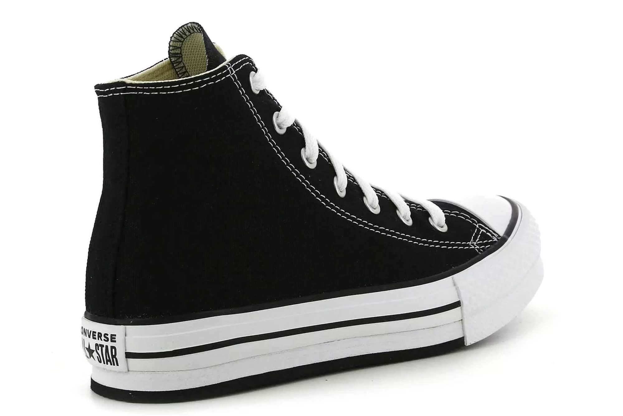 Outlet Zapatillas Con Cordones 272855C/001 Black White Black Niña Zapatillas